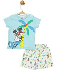 Комплект (футболка, шорти) Mickey Mouse 86 см (1 рік) Disney MC17251 Біло-синій 8691109877857