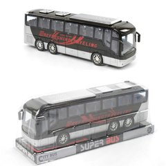 Автобус Kimi с инерционным механизмом Черно-серый 6965646110442