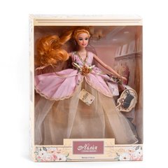 Лялька з аксесуарами 30 см Kimi Принцеса стилю Рожево-бежевий 4660012546123