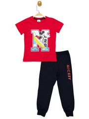 Комплект (футболка, штаны) Mickey Mouse 98 см (3 года) Disney MC18073 Черно-красный 8691109892249