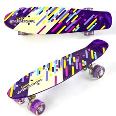 Пенни борд Board со световым эффектом Фиолетовый 6900066317774