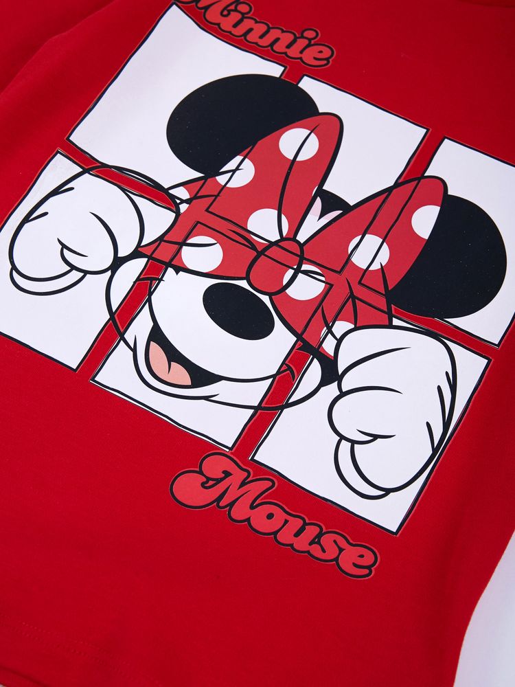 Спортивний костюм Minnie Mouse Disney 98 см (3 роки) MN18488 Сіро-червоний 8691109931122