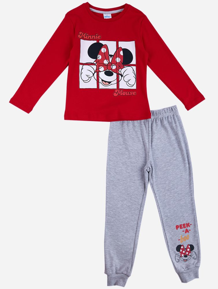 Спортивный костюм Minnie Mouse Disney 98 см (3 года) MN18488 Серо-красный 8691109931122