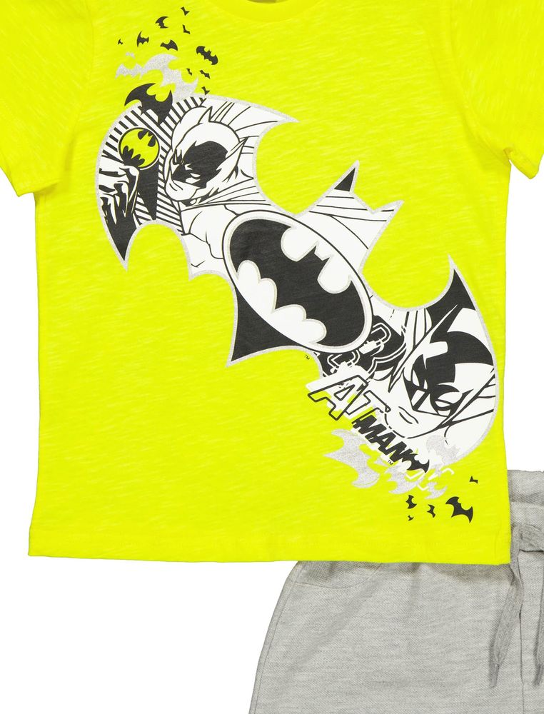 Комплект (футболка, шорты) Batman 98 см (3 года) Cimpa BM17308 Серо-желтый 8691109879899