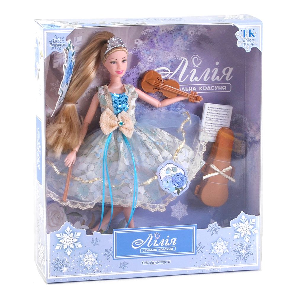 Лялька з аксесуарами 30 см Kimi Снігова принцеса Різнокольорова 4660012503799