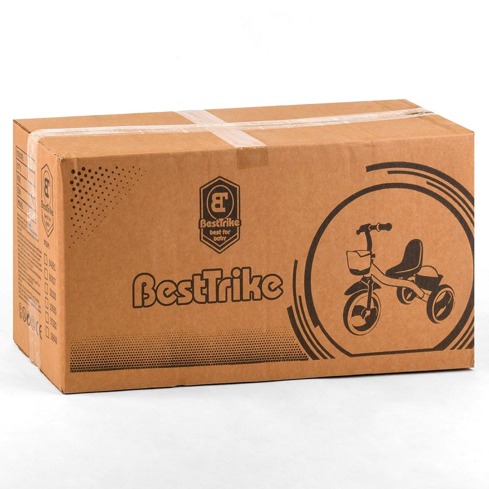 Дитячий велосипед Best Trike зі світловим та звуковим ефектом Чорно-жовтогарячий 6989223360068