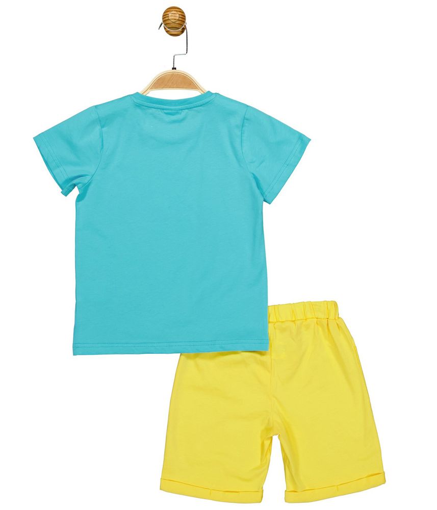 Комплект (футболка, шорты) 98 см (3 года) Panolino PL17562 Желто-бирюзовый 8691109877543