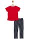 Комплект (футболка, штаны) 101 Dalmatians 116 см (6 лет) Disney DL18074 Черно-красный 8691109887108