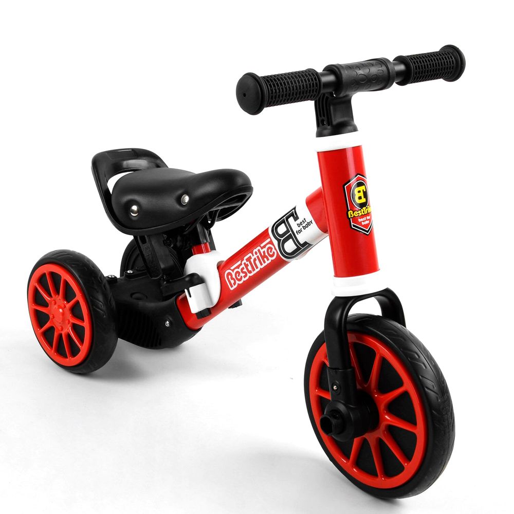 Дитячий велосипед 2 в 1 Best Trike Чорно-червоний 6989229360017