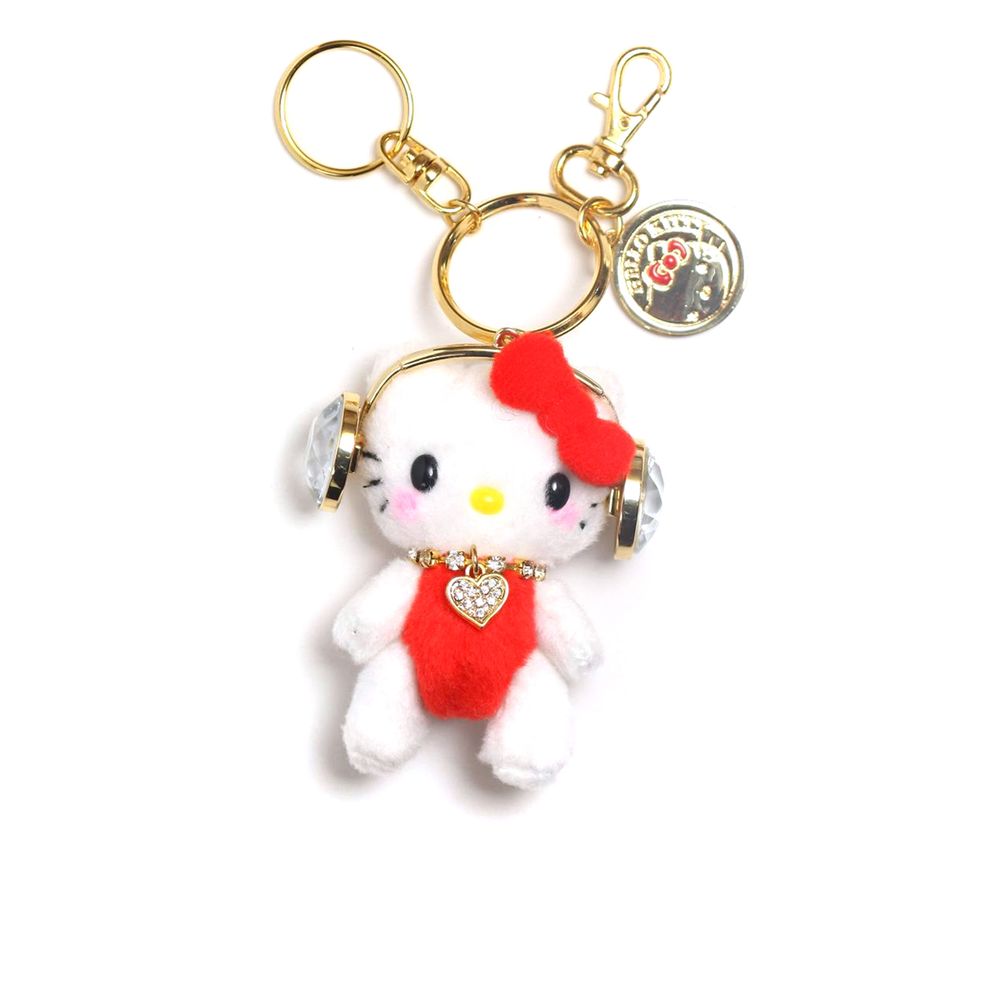 Брелок Hello Kitty Sanrio Біло-червоний 881780096793