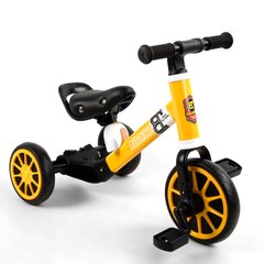 Детский велосипед 2 в 1 Best Trike Черно-желтый 6989229360031