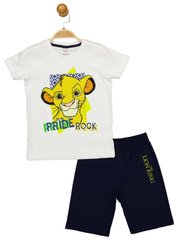 Комплект (футболка, шорти) The Lion King 98 см (3 роки) Disney AS17585 Біло-чорний 8691109887290