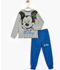 Спортивный костюм (свитшот, штаны) Микки Маус 104 см (4 года) Disney MC17144 Серо-синий 8691109848581