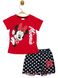 Комплект (футболка, шорти) Minni Mouse 98 см (3 роки) Disney MN18064 Чорно-червоний 8691109893536