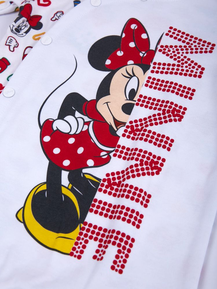 Человечек (комбинезон) Minnie Mouse Disney 56-62 см (0-3 мес) MN18367 Белый 8691109924520