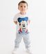 Комплект (футболка, штаны) Mickey Mouse 68-74 см (6-9 мес) Disney MC17268 Белый 8691109879233