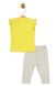 Комплект (футболка, штани) 68-74 см (6-9 міс) Panolino PL17403 Сіро-жовтий 8691109877628