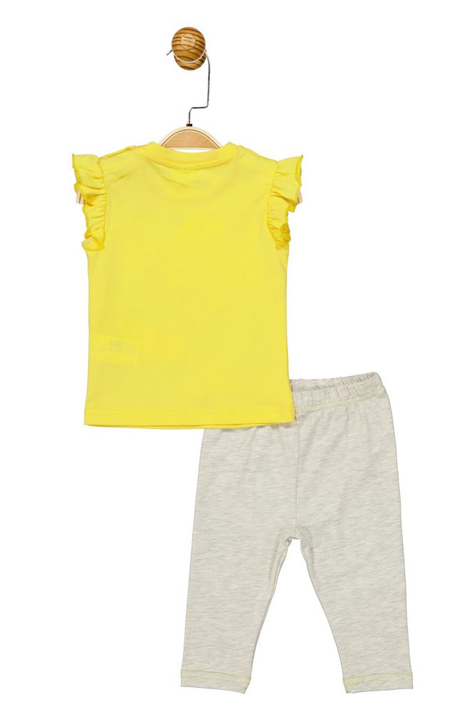 Комплект (футболка, штани) 68-74 см (6-9 міс) Panolino PL17403 Сіро-жовтий 8691109877628