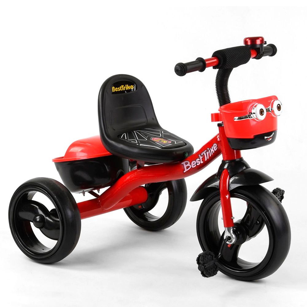 Дитячий велосипед Best Trike зі світловим та звуковим ефектом Чорно-червоний 6989223360051