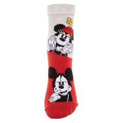 Шкарпетки Mickey Mouse and Minnie Mouse Disney 19-22 (6-18 міс) MN19004-2 Сіро-червоний 2891128576922