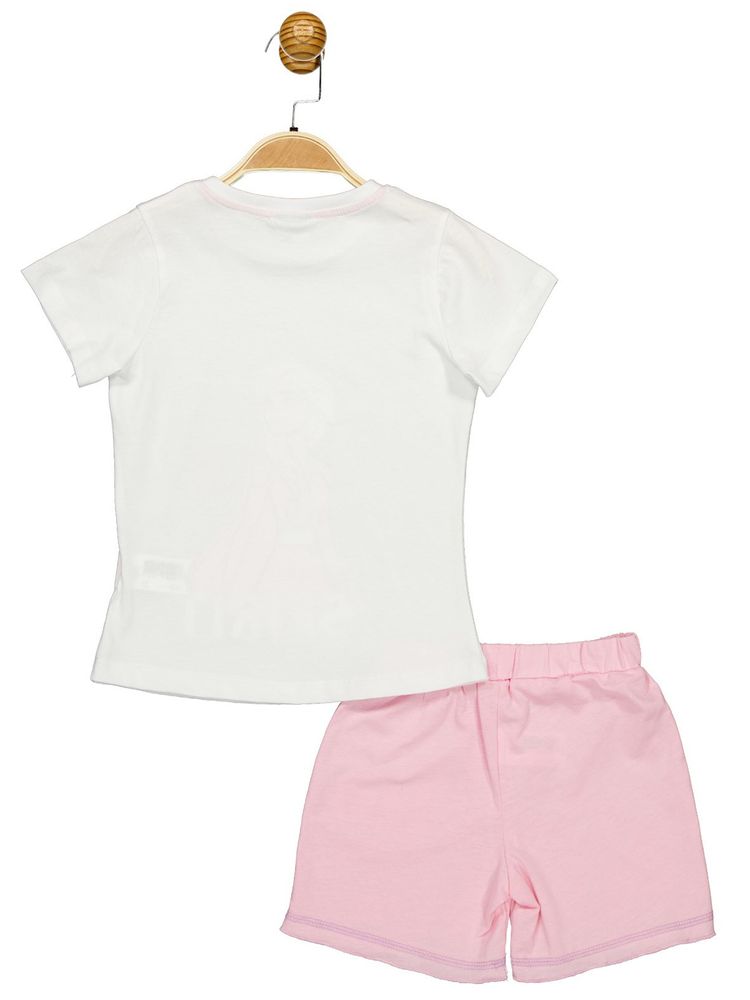 Комплект (футболка, шорти) Frozen 122 см (7 років) Disney FZ18124 Біло-рожевий 8691109891082