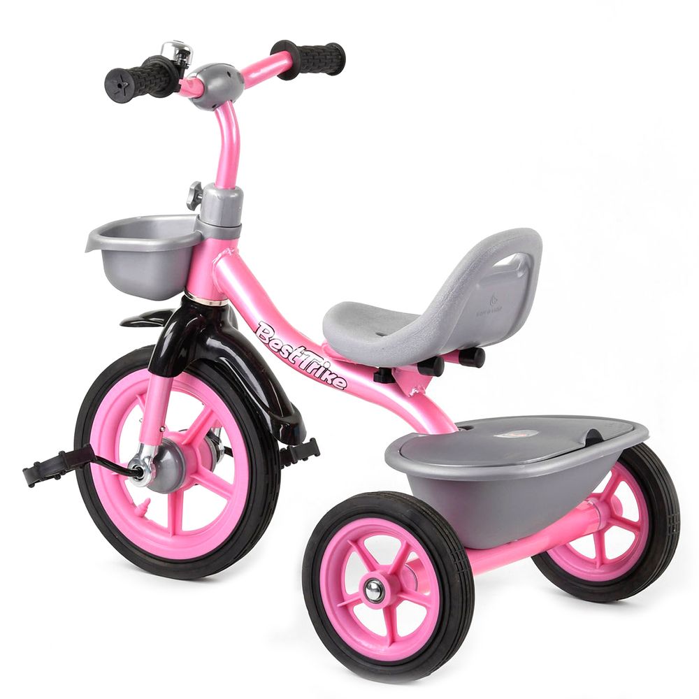Дитячий велосипед Best Trike Сіро-рожевий 6989167360919