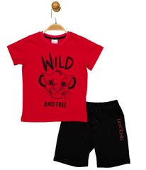 Комплект (футболка, шорти) The Lion King 98 см (3 роки) Disney AS17586 Чорно-червоний 8691109881663