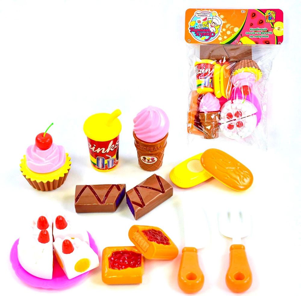 Набор сладостей на липучках Kimi разноцветный 72329048