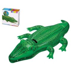 Надувний плотик Intex Крокодил Зелений 6941057455464