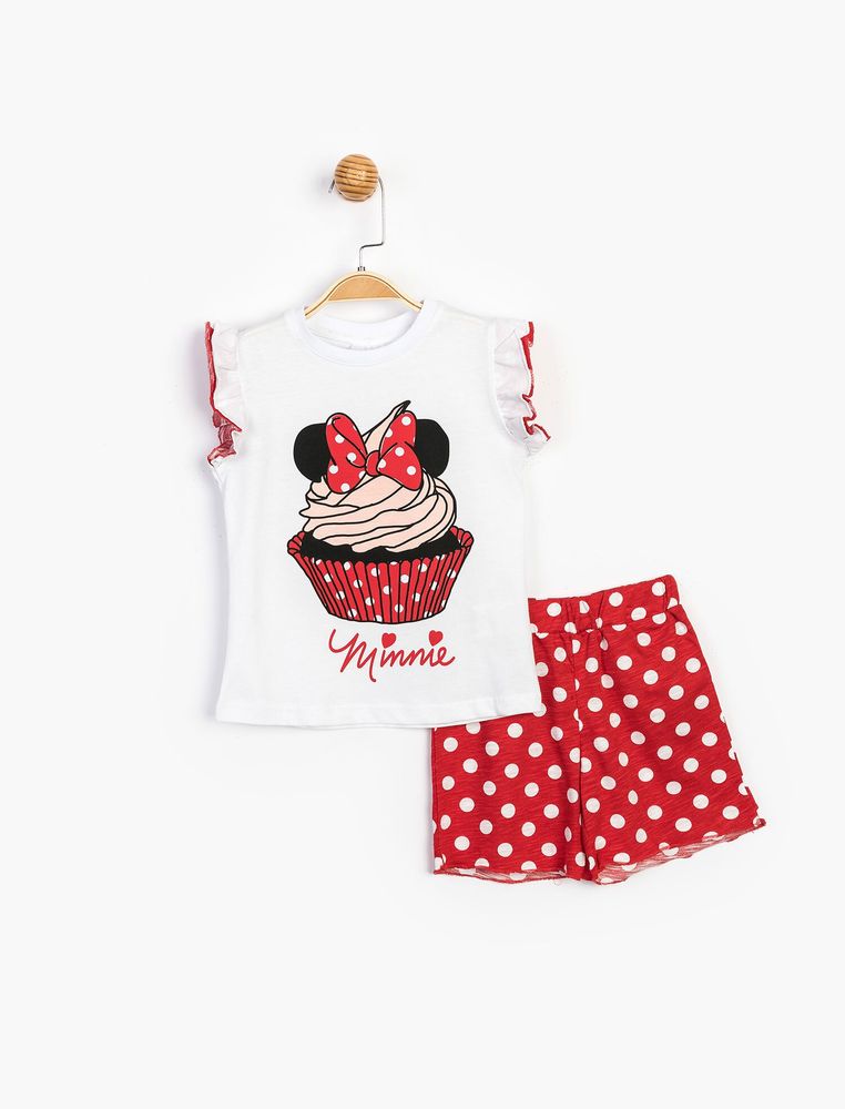 Комплект ( футболка, шорты) Minnie Mouse Disney 2 года ( 92 см) разноцветный MN15540