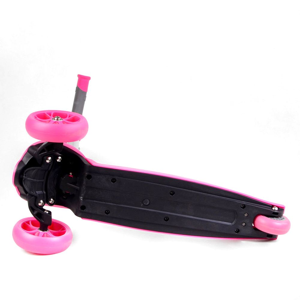 Самокат Scooter со световым эффектом Розовый 6988600300307
