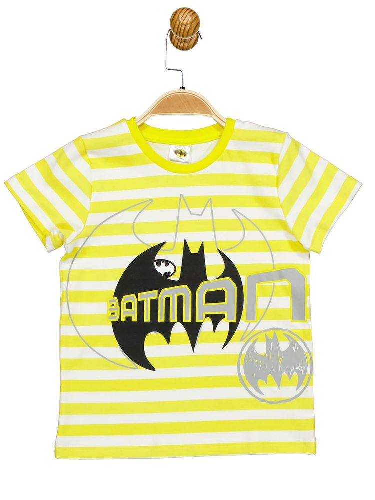 Футболка Batman 98 см (3 роки) Cimpa BM18123 Біло-жовтий 8691109895080