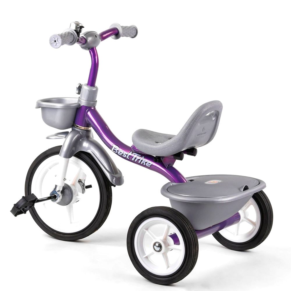 Детский велосипед Best Trike Серо-фиолетовый 6989167360957