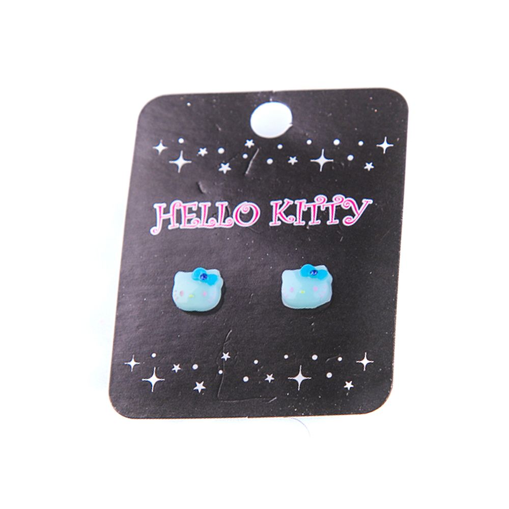 Сережки-пусети Hello Kitty Sanrio Блакитний 881780243166