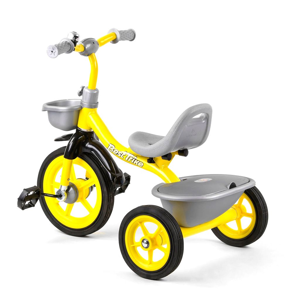 Детский велосипед Best Trike Серо-желтый 6989167360964