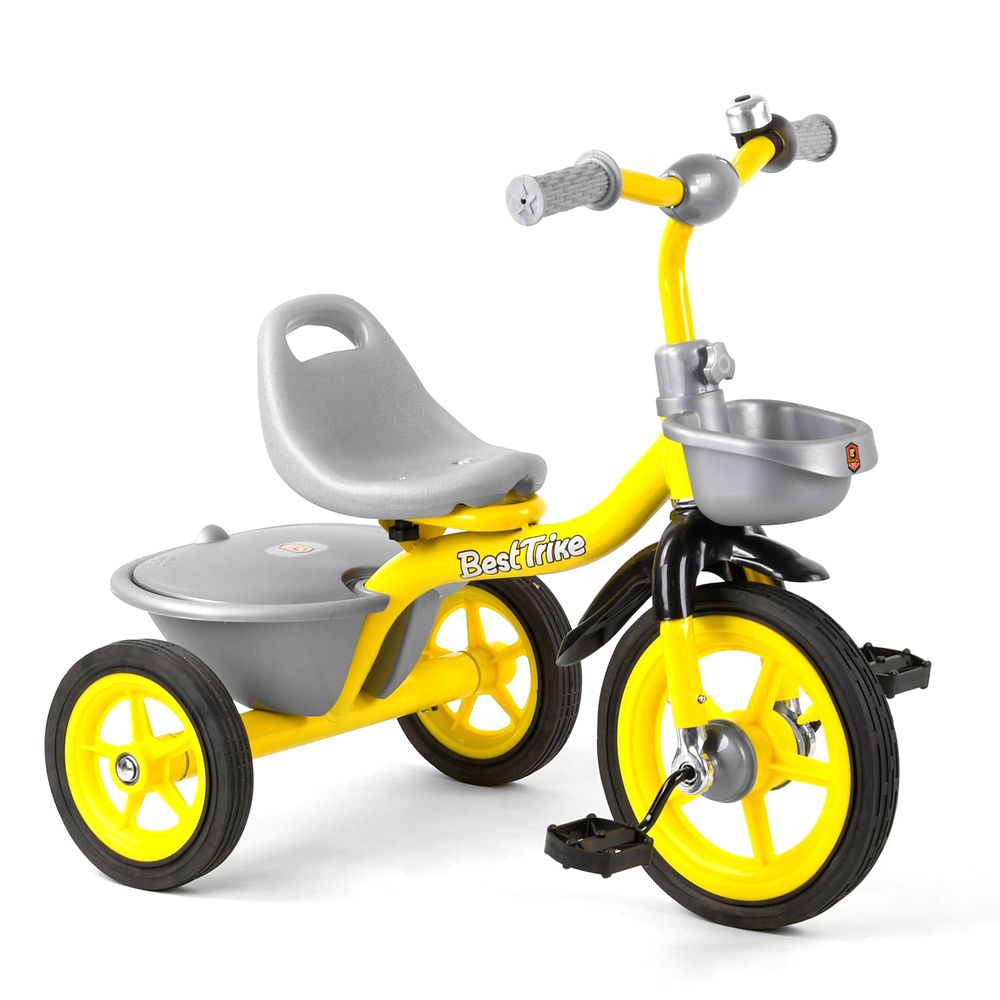 Дитячий велосипед Best Trike Сіро-жовтий 6989167360964