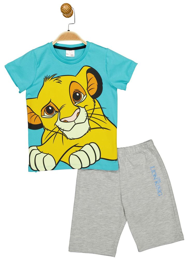 Комплект (футболка, шорты) The Lion King 98 см (3 года) Cimpa AS17587 Серо-бирюзовый 8691109887771