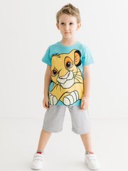 Комплект (футболка, шорти) The Lion King 104 см (4 роки) Cimpa AS17587 Сіро-бірюзовий 8691109887788