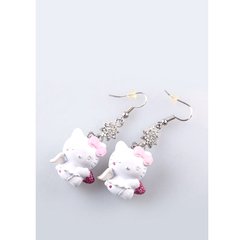 Серьги Hello Kitty Sanrio Бело-розовый 4045316908028