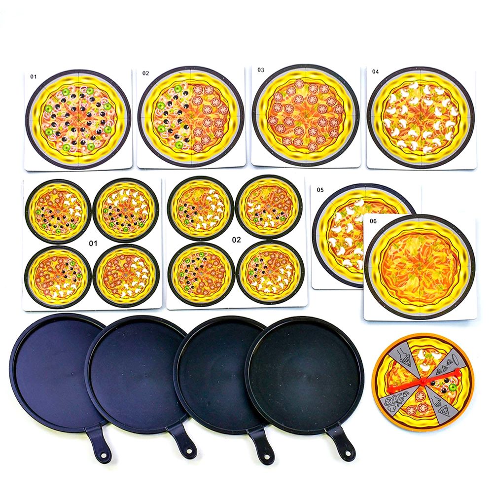 Настольная игра Kimi Собери пиццу Разноцветная 6945717431201