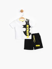 Комплект (футболка, шорты) Batman DC Comics 12-18 мес (80-86 см) бело-черный BM15588