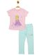 Комплект (футболка, штаны) Frozen 116 см (6 лет) Disney FZ18079 Розово-бирюзовый 8691109887474