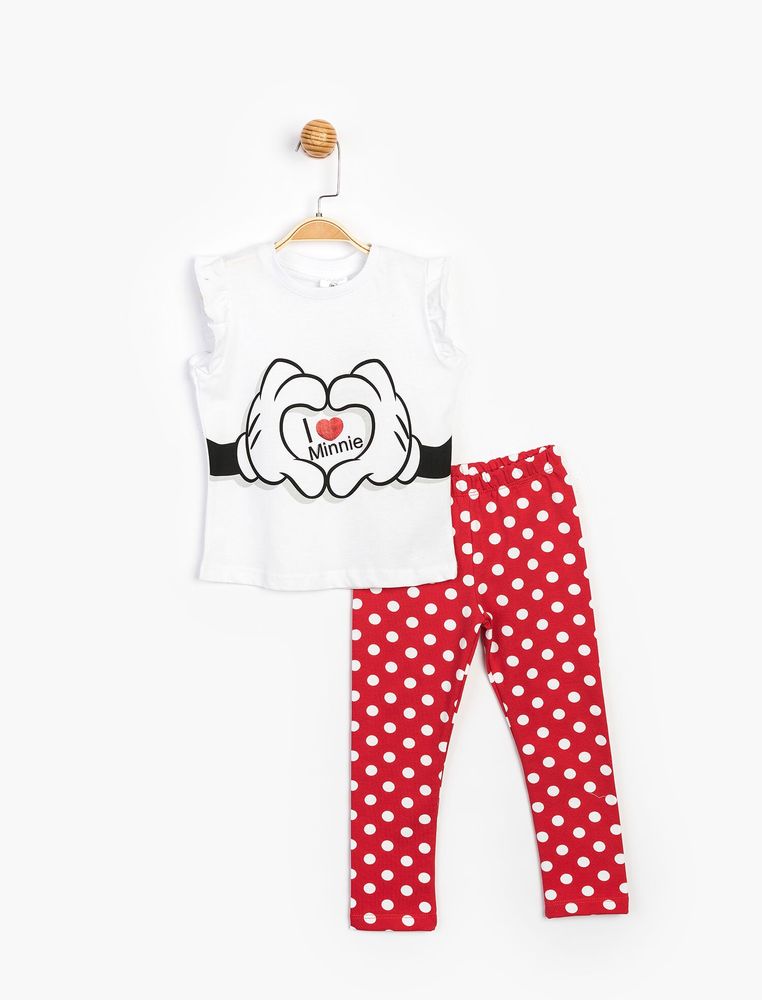 Комплект ( футболка,штаны) Minnie Mouse Disney 4 года ( 104 см) разноцветный MN15541