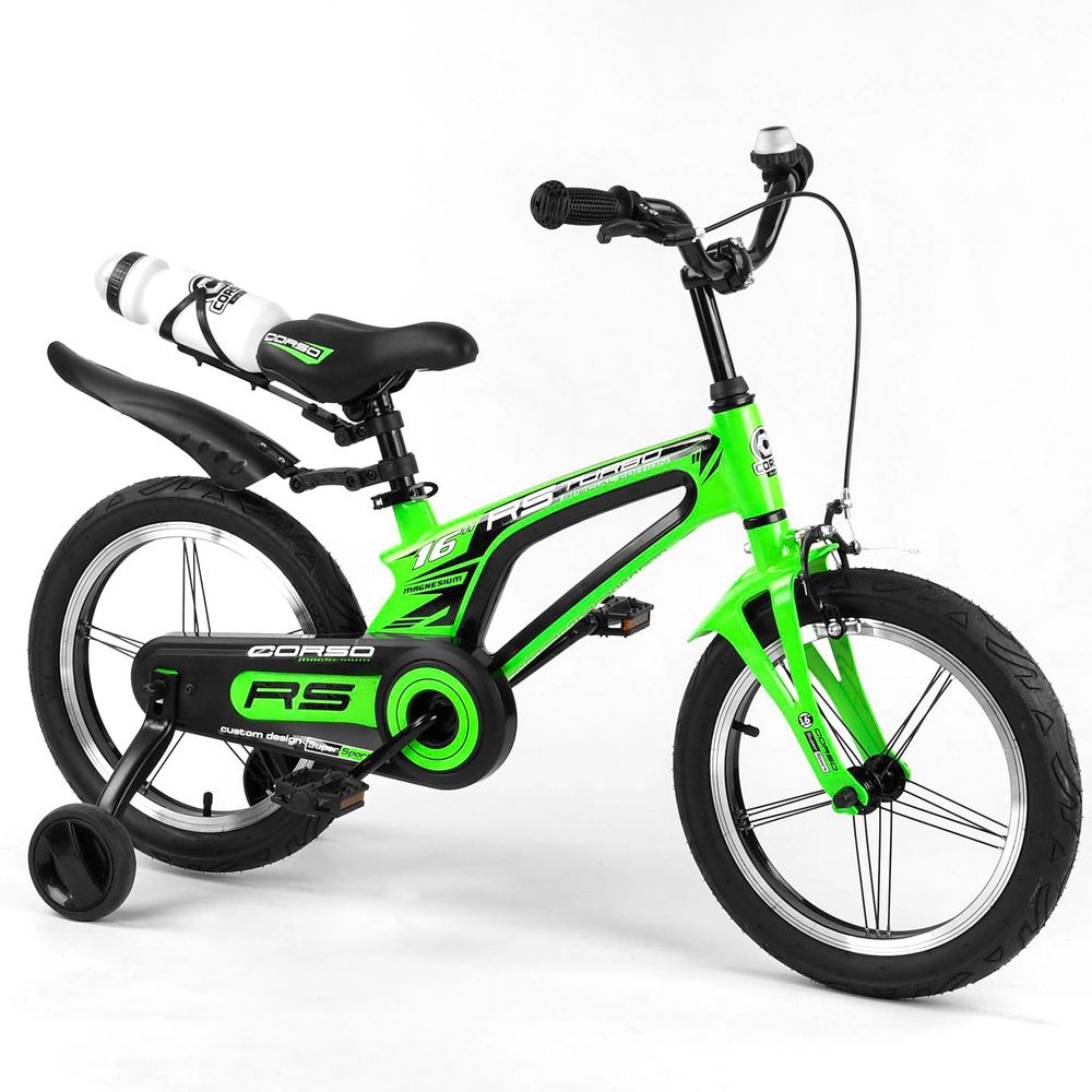 Велосипед Corso 16" Зелений 6800077393736