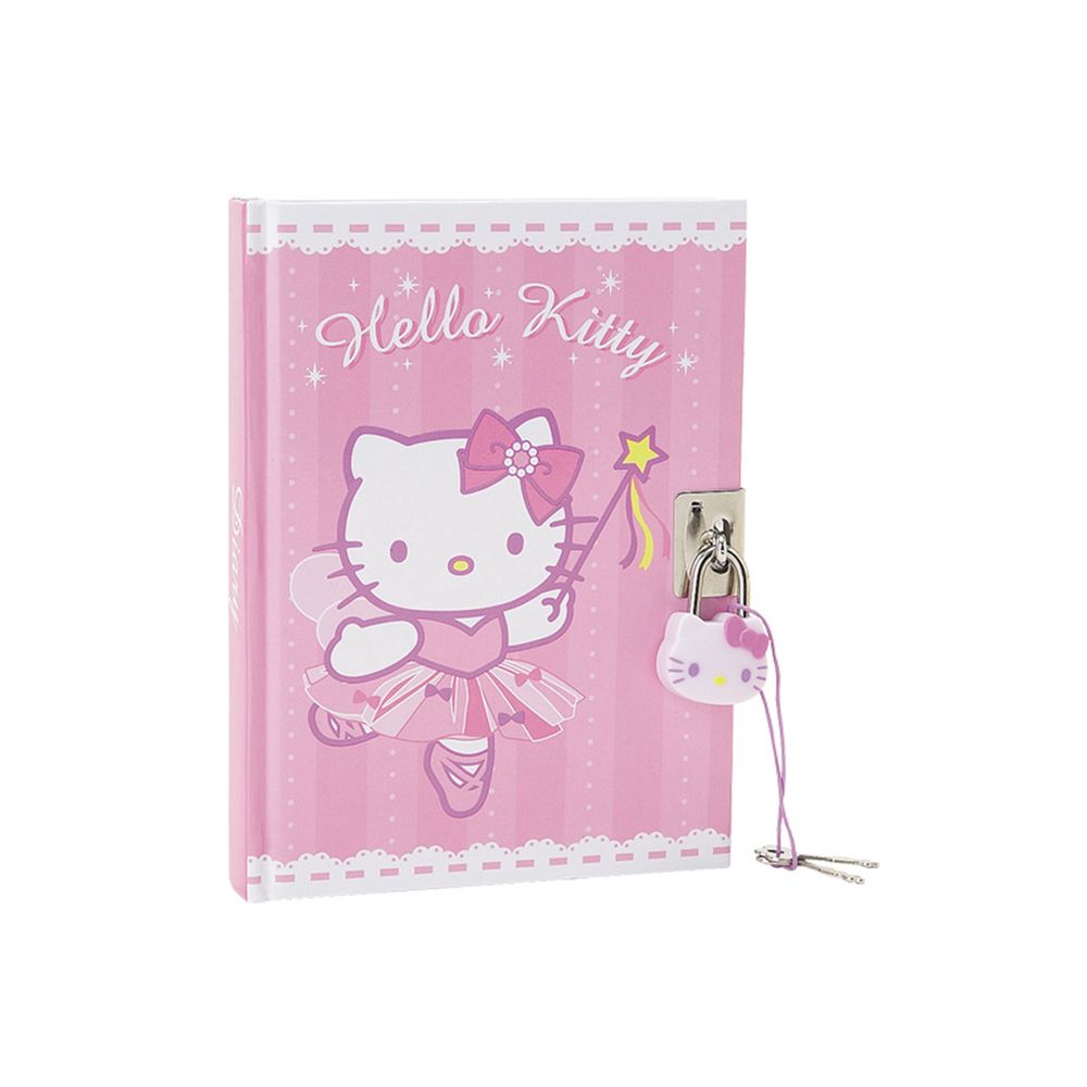 Блокнот на замке Hello Kitty Sanrio Бело-розовый 881780532086
