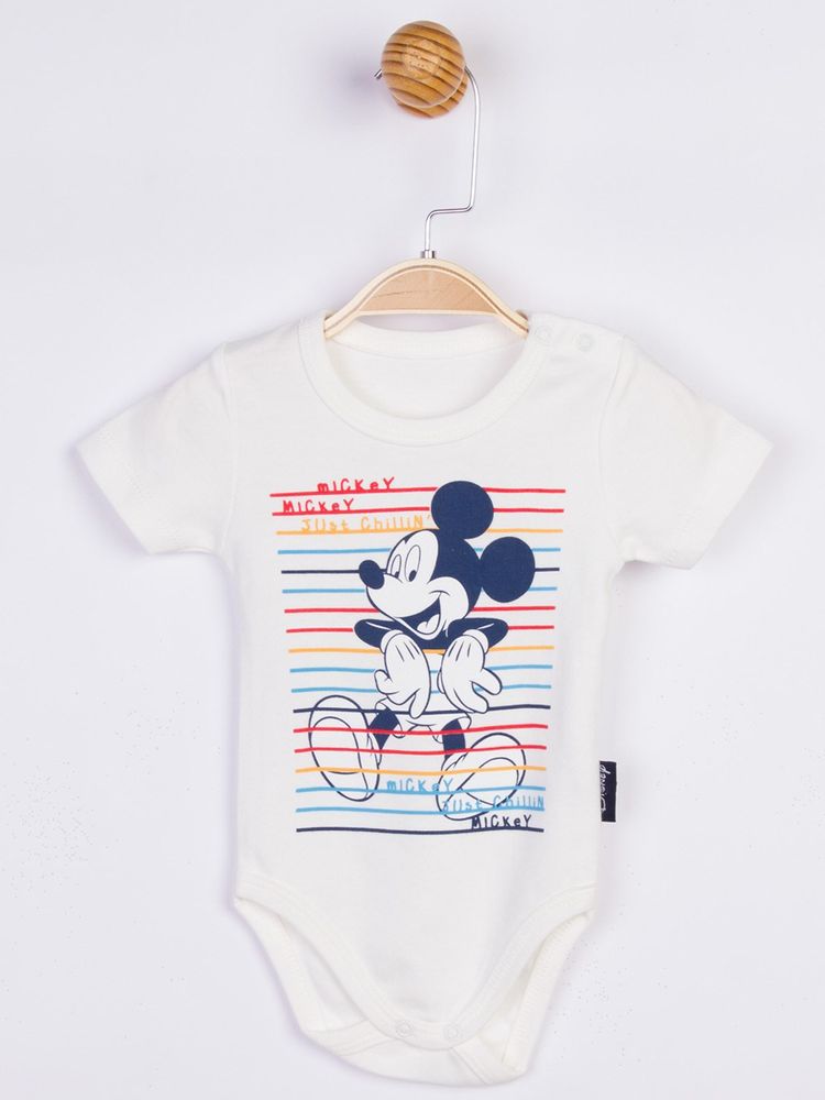 Боді Mickey Mouse 62-68 см (3-6 міс) Disney MC17197-1 Білий 8691109916419