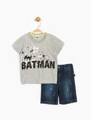 Комплект (футболка, шорты) Batman DC Comics 6 лет (116 см) серо-синий BM15622