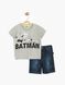 Комплект (футболка, шорти) Batman DC Comics 6 років (116 см) сіро-синій BM15622