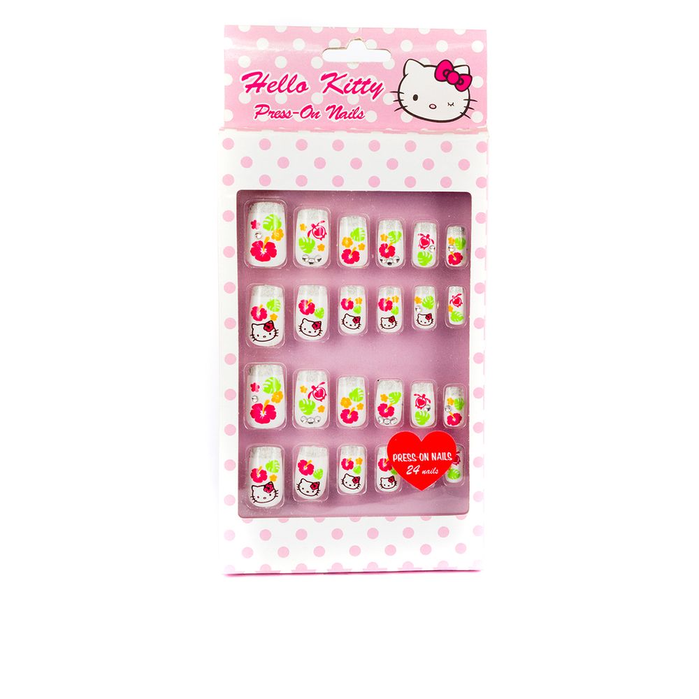 Накладні нігті 24 шт Hello Kitty Sanrio Різнокольоровий 881780546038