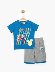 Комплект (футболка, шорты) Mickey Mouse Disney 6 лет (116 см) сине-черный MC15462